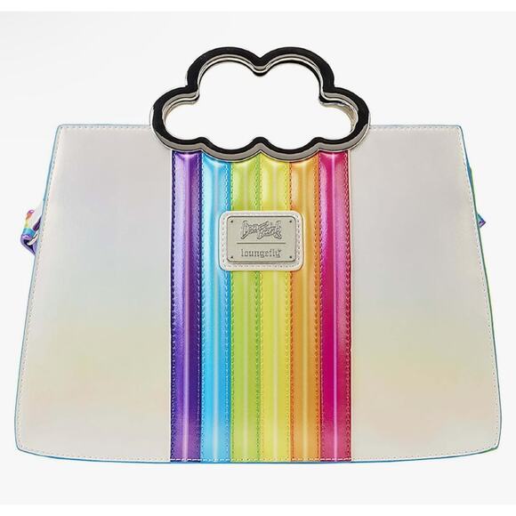 Loungefly Lisa Frank Rainbow Cloud Handle Crossbody NEW - Picture 2 of 4